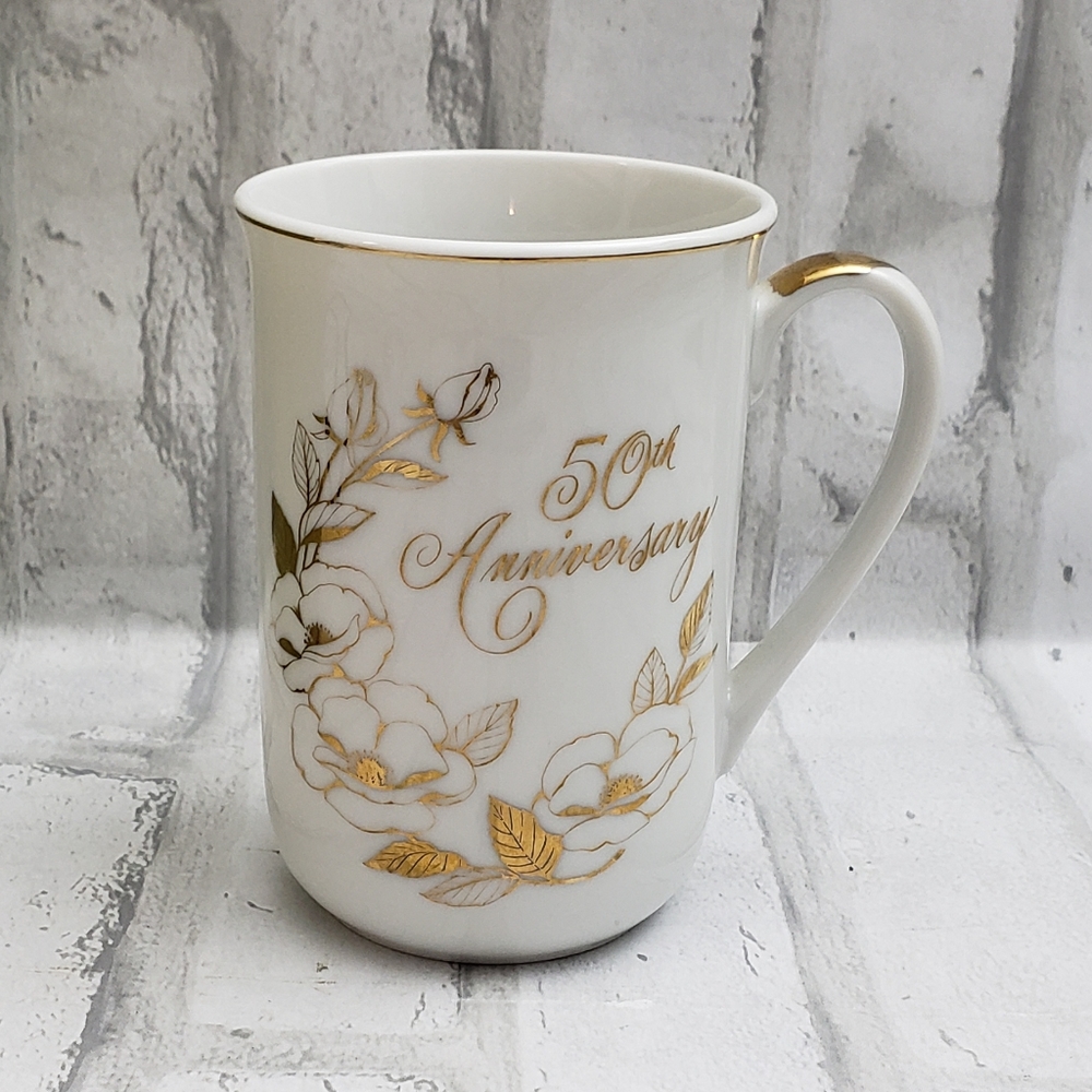 Georgegian Fine China 50TH Anniversary Mug